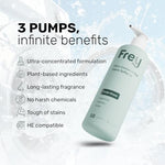 FREY plant based laundry conditioner for 50 loads of eco friendly washing