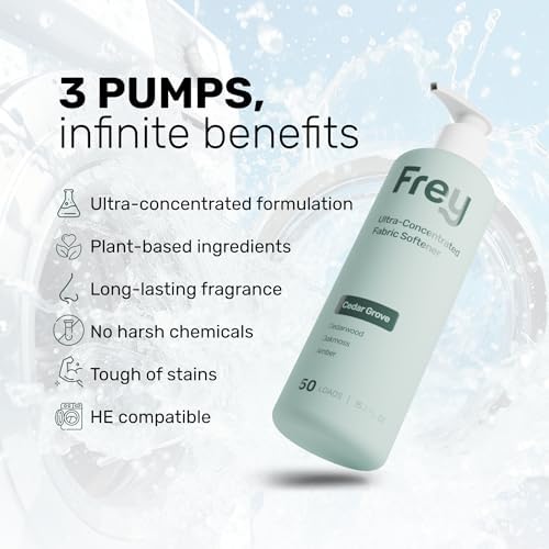 FREY plant based laundry conditioner for 50 loads of eco friendly washing