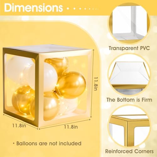 Detailed view of the metallic gold frame panels and individual letters included in the package