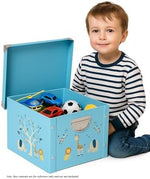 GroWings memory box showing metal handle and sturdy construction
