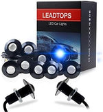LEADTOPS Eagle Eye LED Lights front view showcasing ten pack of blue custom automotive bulbs