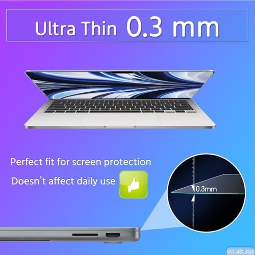 Demonstration of fingerprint resistance on MacBook Air screen guard