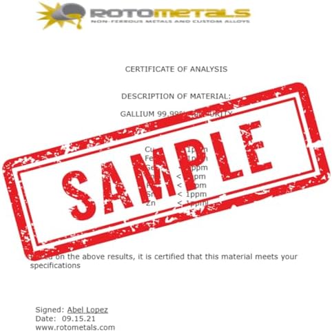 Gallium 99.99% Pure 100 Grams by RotoMetals Inc - Image 3