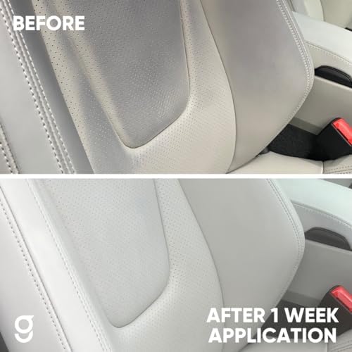 Geist plant based ink lifter removing pen marks from white leather.