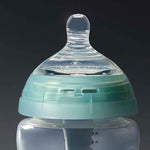 Detailed shot of the anti colic valve mechanism on the silicone base