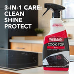 Weiman non-abrasive cooktop cleaner spray for streak-free results