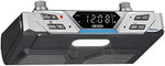 Jensen hands free voice controlled speaker displaying far field microphone technology and control buttons