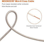 Mookeerf Coax Cable connector and heat shrink protection