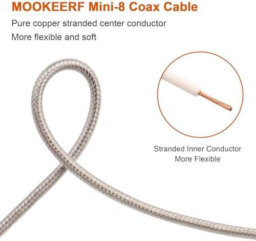 Mookeerf Coax Cable connector and heat shrink protection