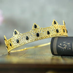 Na Birthday King Crown Sparkling Crystal Detail Close Up
