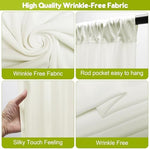 Wokceer premium ivory photo booth curtains styled with beautiful pink and peach floral arrangements