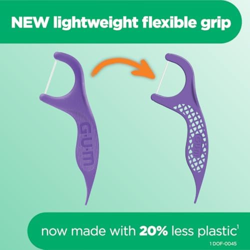 Silky smooth ribbon floss detail for cleaning tight interdental spaces.