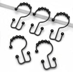 Cerpourt matte black double hook hangers demonstrating heavy duty load capacity