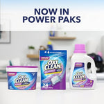 Back of OxiClean Odor Blasters packaging with ingredients and usage instructions.