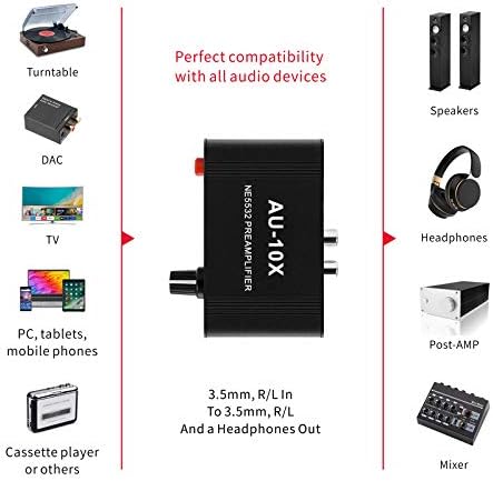 ATNEDCVH audio preamplifier box contents including DC power adapter