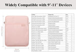 TiMOVO 11 inch tablet case showing front zipper accessory pocket