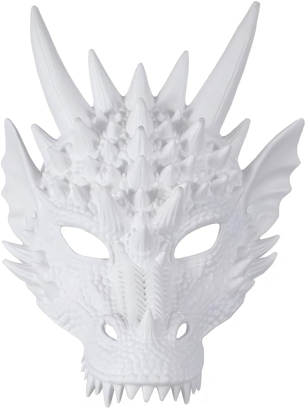 Himine Cosplay Mask Dragon's Head Mask for Festival Party Halloween - Image 12