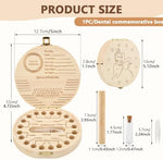 Nowhyx tooth keepsake box showing interior tooth storage slots