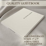 Side profile of Zicoto hardcover memorial guest book
