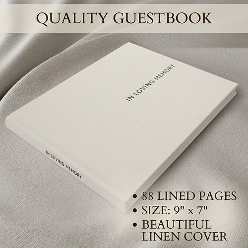 Side profile of Zicoto hardcover memorial guest book