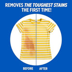 OxiClean household cleaner being used on a carpet stain