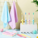 Assorted colorful toothbrushes and combs for children charity gift boxes.