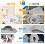 Orzbow toddler portable toilet attachment folded down to travel size for diaper bags