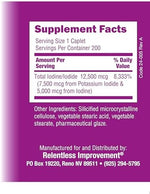 Relentless Improvement Iodine Sublime original packaging imported from the USA for Indian wellness.