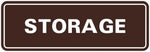 All Quality standard storage door wall sign front view