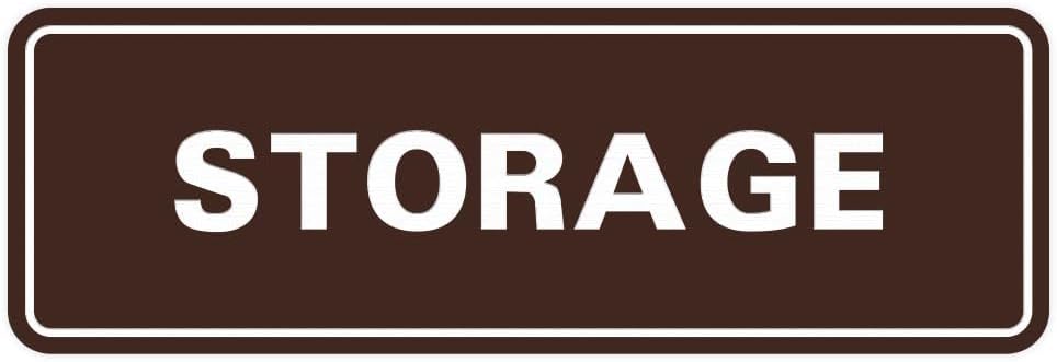 All Quality standard storage door wall sign front view