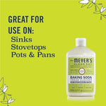 Cruelty-free Mrs. Meyer's baking soda cream cleaner for glass cooktop degreasing