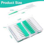 Close up of the dual ended design on the ACSKD silicone dental toothpick cleaner