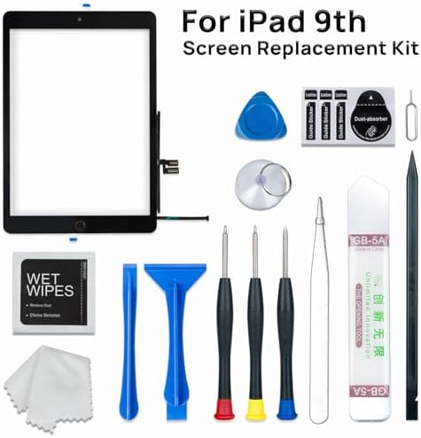 Pinsinholy screen replacement package illustrating the full DIY repair tools including specialized opening picks and screwdrivers.