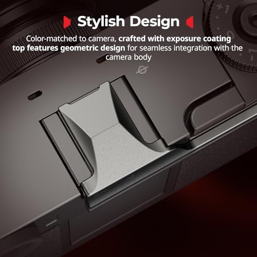 SmallRig camera grip charcoal silver variant displaying the geometric top integration design