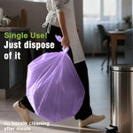 Close up of lavender plastic table cover texture