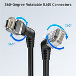 Cable Matters Ethernet cable showing Ultra Flex PVC jacket flexibility