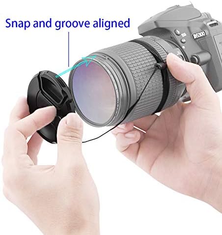 Close up of the diameter symbol on a camera lens demonstrating compatibility with forty point five millimeter accessories.