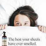 Essential oil infused fabric freshener by DRMTLGY for stress relief and better sleep
