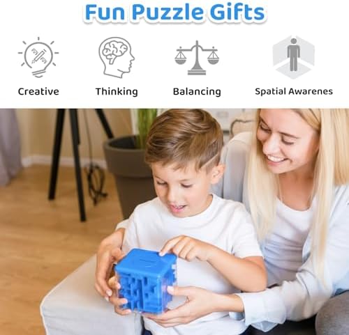 Compact 7 centimeter Boxveria money maze puzzle box for kids and adults birthday gifts.