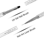 Close up of Ycyan professional nail brush rhinestone handle detail