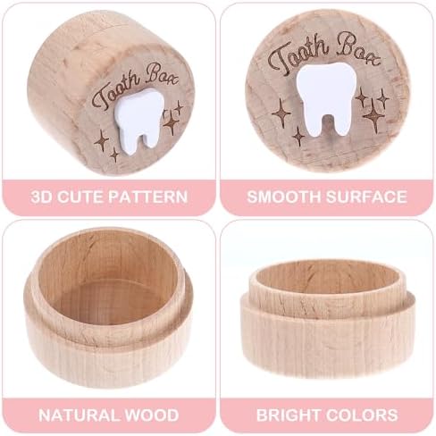 Side profile of Aolso baby teeth storage box for lost teeth.