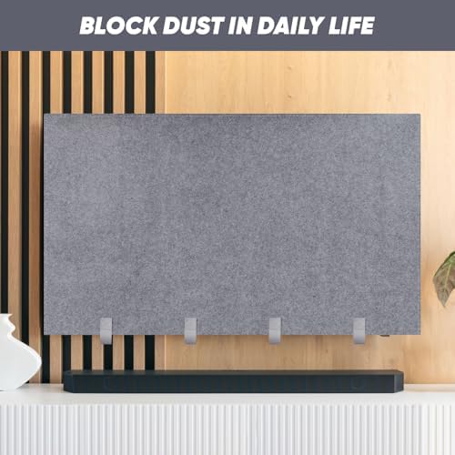 Folded 2win2buy felt TV cover for easy storage