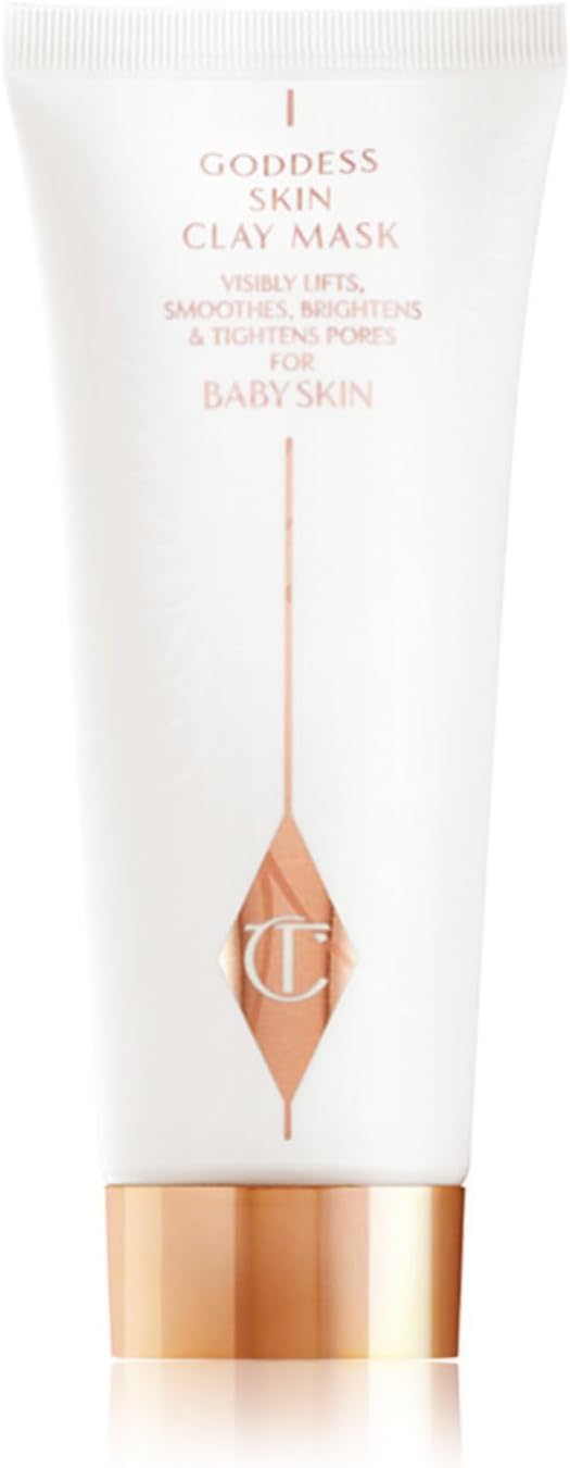 Charlotte Tilbury Goddess Skin Clay Mask - Pore Tightening & Hydrating Clay Face Mask with Vitamin C & Sweet Almond Oil - Reveals a Luminous, Dewy Glow - Image 10