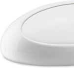 Alessi thermoplastic resin bread box open lid view