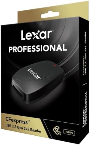 Lexar CFexpress Type B USB 3.2 Gen 2x2 Reader lifestyle photography shot