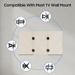 Sylvox TV cover installed on wall mounted television