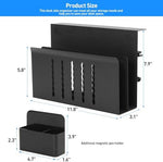 MAXECHO side desk organizer highlighting the detachable magnetic pen holder with office accessories
