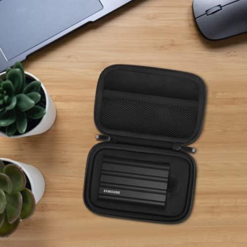 Lacdo shockproof storage bag interior view emphasizing the extra soft anti static lining designed to prevent scratches on devices.