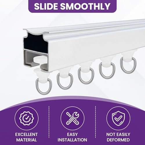 Satuy shower curtain pulley components displaying the compact shape designed for smooth window track systems.