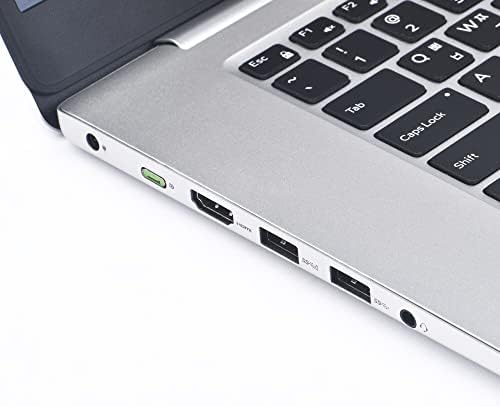 Hand installing a tamper-resistant security blocker into a laptop computer port.